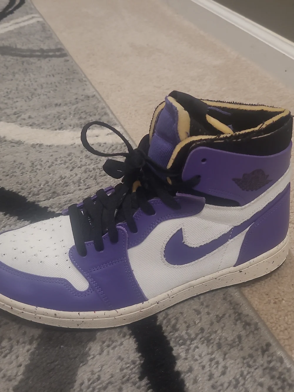 Air Jordan 1 High Zoom CMFT Basketball Crater Purple CT0978-501 US Men Size 11